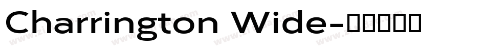 Charrington Wide字体转换